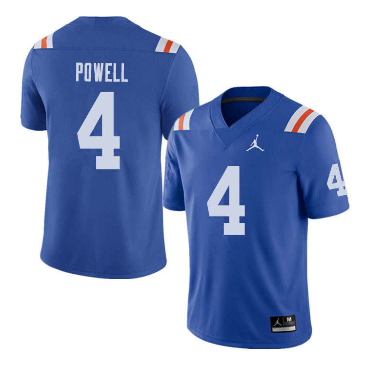 Jordan Brand Men #4 Brandon Powell Florida Gators Throwback Alternate College Football Jerseys Sale-